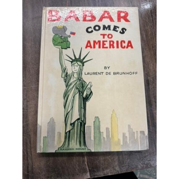 "BABAR" SET OF 4 VTG Children's Books Elephant Adventure Baby Shower Made in USA - Picture 13 of 16
